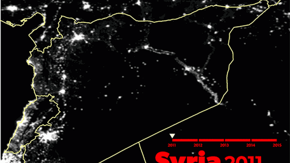 L'alimentation en électricité et les personnes fuyant le conflit ont plongé la Syrie dans l'obscurité.  © AI