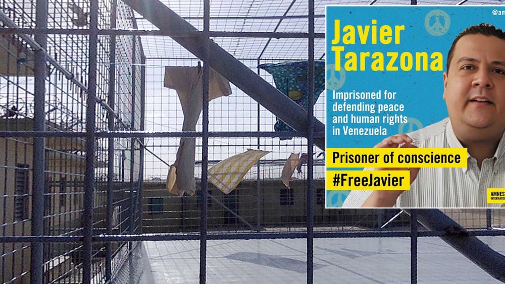 Arrière-plan: dans un prison au Venezuela © Amnesty International
