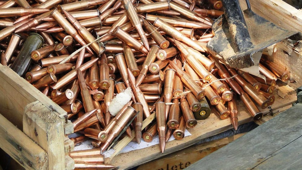 Boîte de munitions au Soudan © Amnesty International
