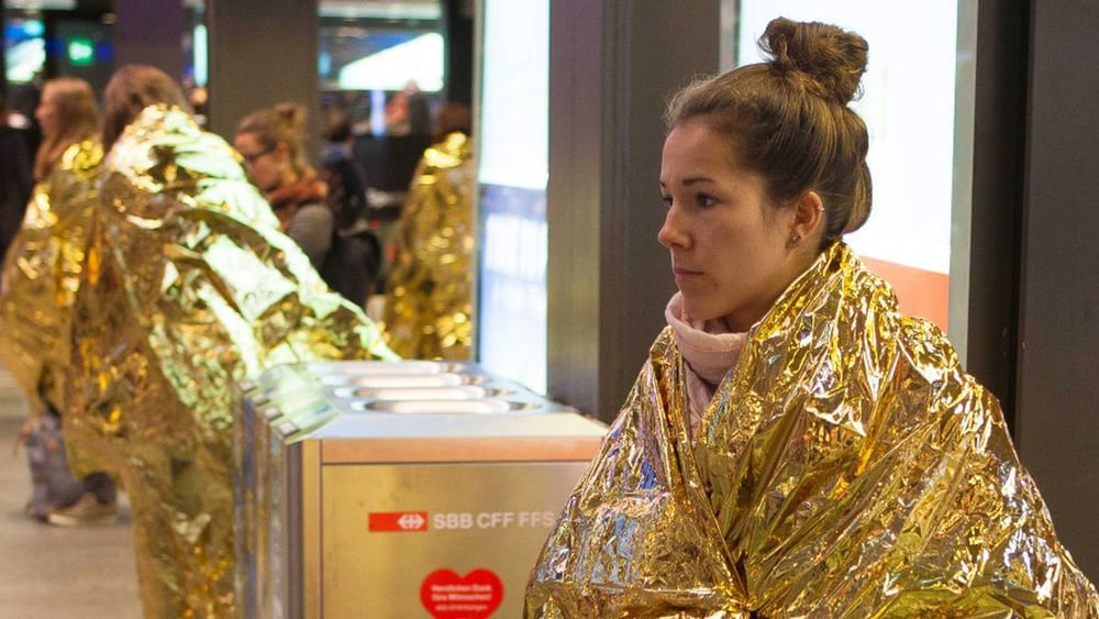 Des activistes d'Amnesty ont réalisé des actions dans toute la Suisse en faveur de la protection des réfugiés. © Amnesty International