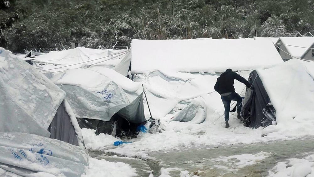 Réfugié dans le camp de Moria sur Lesbos. © Giorgos Kosmopoulos