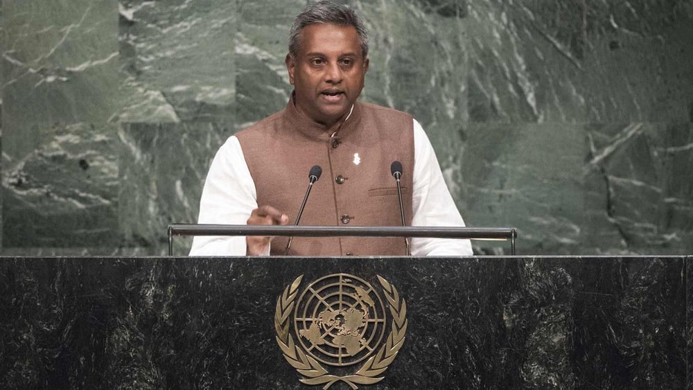 Salil Shetty, secrétaire général d'Amnesty International. © UN Photo/Mark Garten