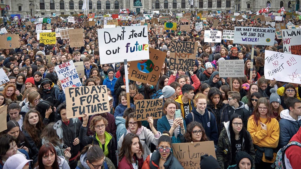 La jeune génération se sent particulièrement concernée par le changement climatique. ©Mitja Kobal