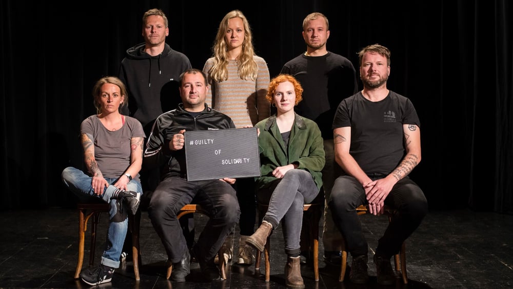 Membres de l'équipe Iuventa10: Pia, Sascha, Dariush, Zoe, Laura, Ulrich, Hendrik © Paul Lovis Wagner