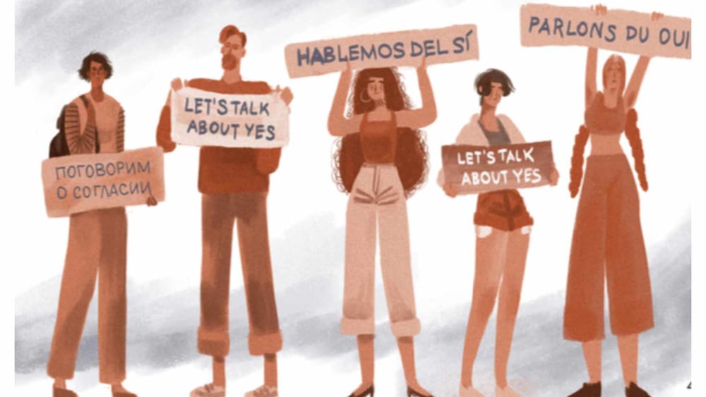 Ce nouvel outil éducatif en ligne a pour dessein d'approfondir les connaissances au sujet des violences sexuelles et du viol en tant que grave violation des droits humains. ©AI