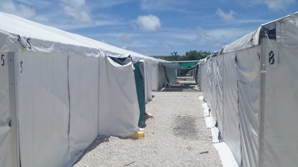 Centre des réfugiés à Nauru. © Privat / AI