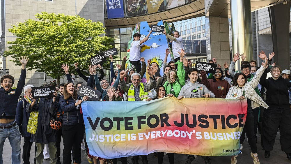 L'engagement de la société civile pour une législation européenne forte sur la responsabilité des entreprises a enfin payé. © PHILIP REYNAERS/ECCJ