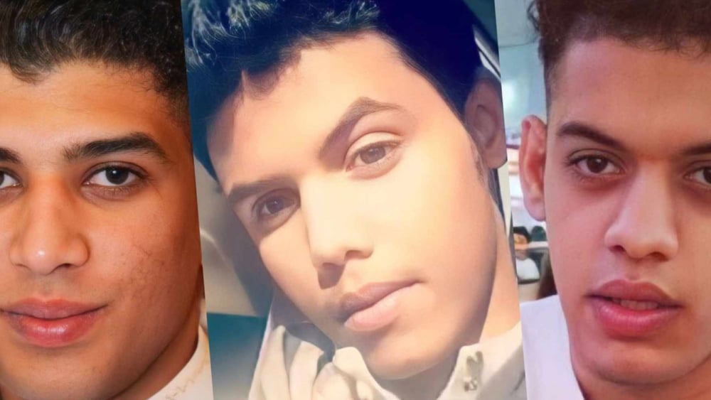 Abdullah al-Darazi, Abdullah al-Huwaiti et Jalal Labbad peuvent être exécutés à tout moment. La justice saoudienne les a condamnés à la peine de mort alors qu'ils étaient mineurs au moment des faits qu'on leur reproche. Les aveux ont été obtenus sous la torture. © Amnesty International