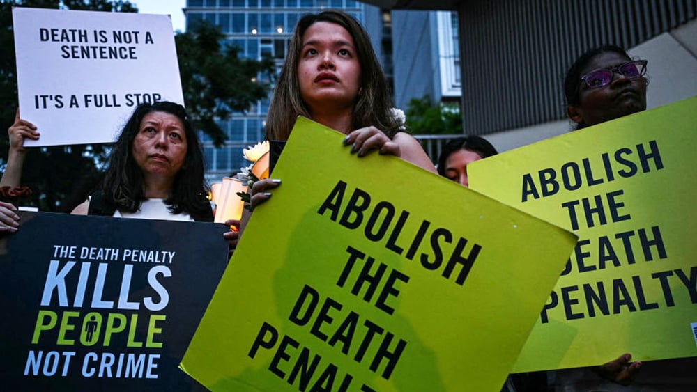 Rassemblement contre la peine de mort en Malaisie en février 2025 © Mohd RASFAN / AFP via Getty Images