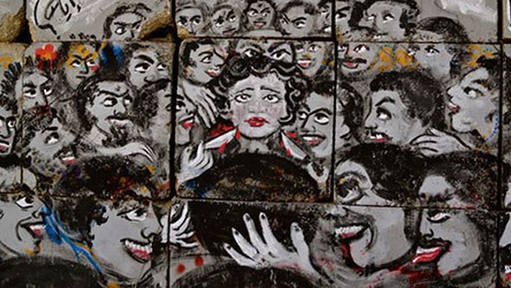 Oltre il 99% delle donne in Egitto ha subito aggressioni di tipo sessuale © Melody Patry / Index on Censorship (mural by El Zeft and Mira Shihadeh)