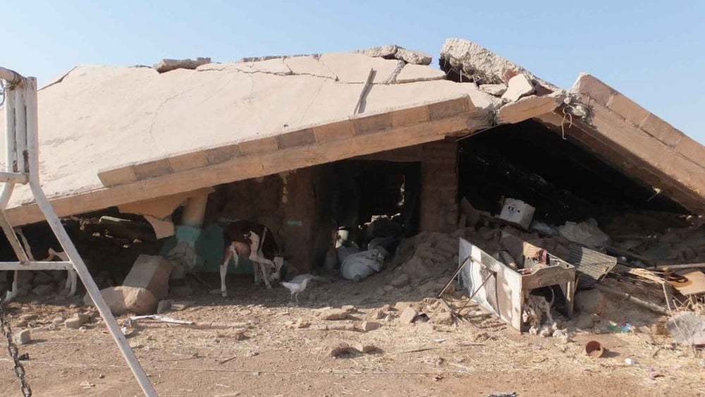 Ridotto in macerie: il villaggio di Husseinija nella parte nord-orientale della Siria. © Amnesty International