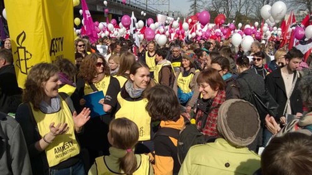 Giornata internazionale delle donne, Berna.  © Amnesty International