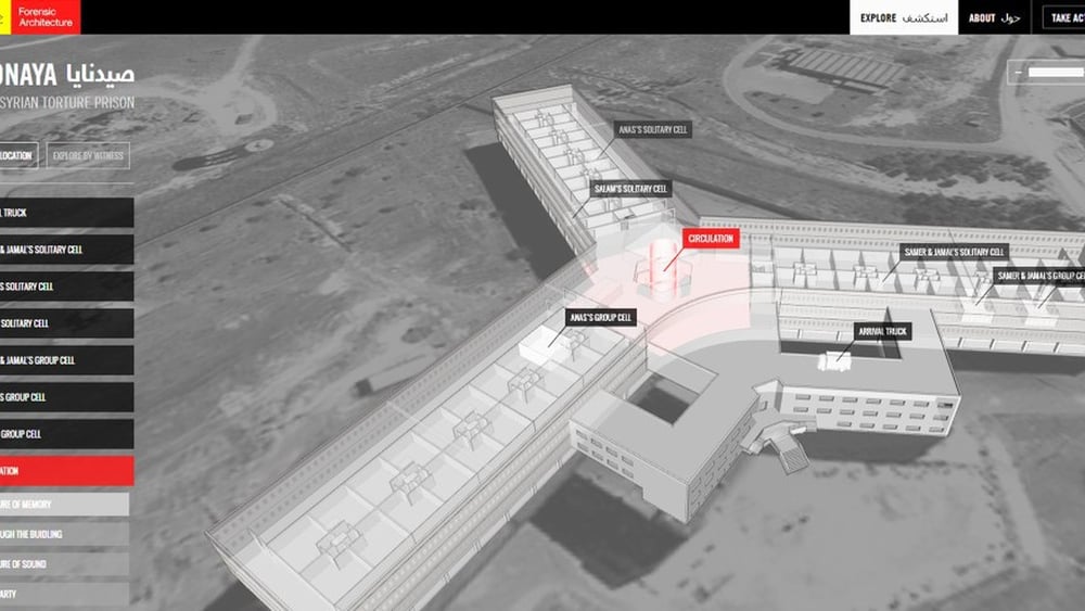 La ricostruzione in 3D del famigerato centro di detenzione di Saidnaya