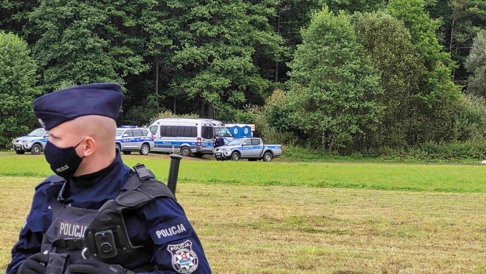 Confine polacco-bielorusso vicino a Usnarz Górny in Polonia, dove un gruppo di rifugiati è stato respinto dalle guardie di frontiera polacche © Piotr Rojewski