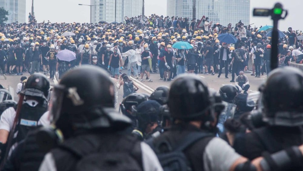 A Hong Kong i disordini sono scoppiati nell’aprile 2019, quando i manifestanti sono scesi per strada per chiedere al governo di ritirare la controversa proposta di modifca alla legge sull’estradizione. ©Jimmy Lam @everydayaphoto