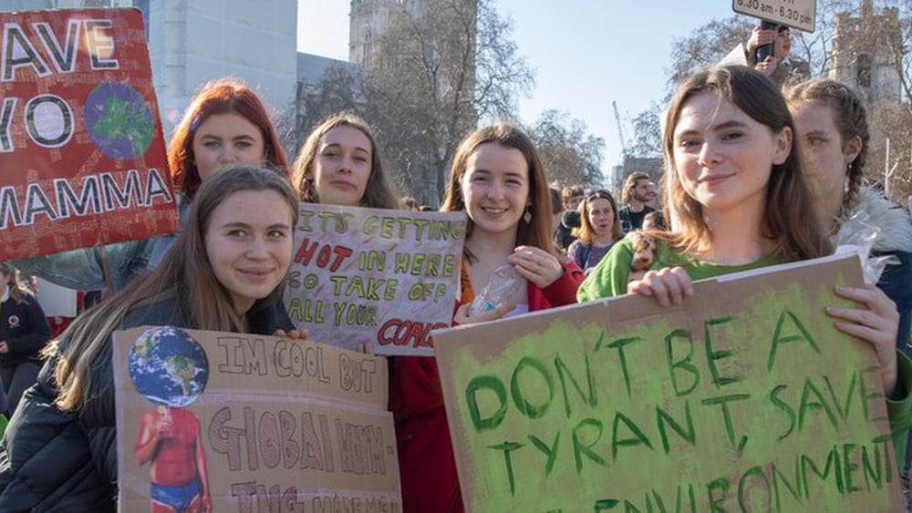 Londra, 15 febbraio 2019: un gruppo di studentesse chiede di agire © Amnesty International