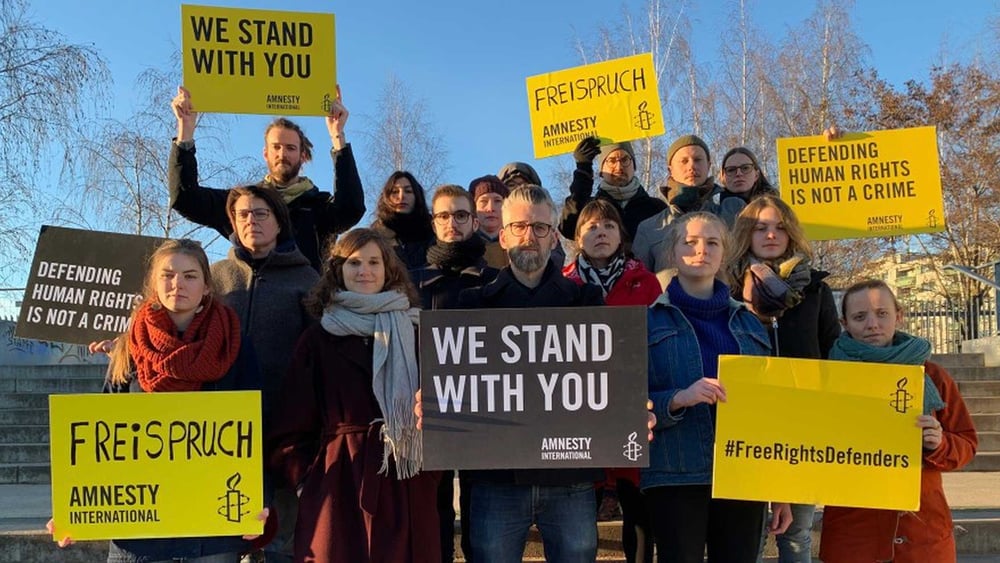 Azione di solidarietà ©Amnesty International