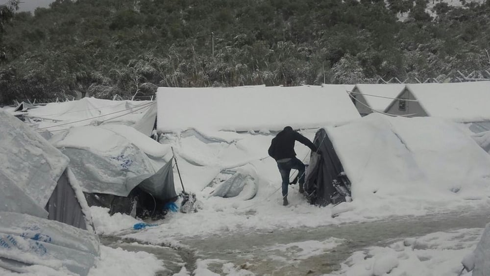 Lesbo, gennaio 2017 © Amnesty International