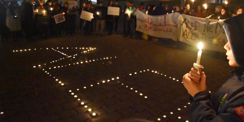 In den Mahnwachen in verschiedenen Schweizer Städten wurde der Opfer in Aleppo gedacht – hier in Lausanne. © Amnesty International