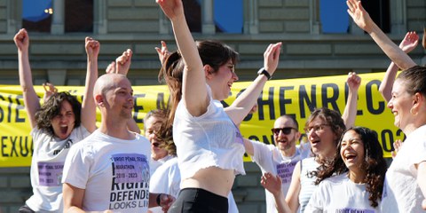 «Am Ziel des Marathons» © Amnesty International