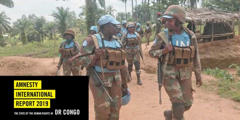 Südafrikanischen Soldatinnen einer Monusco-Kampfeinheit  in Nord-Kivu im Januar 2019. © Monusco via flickr