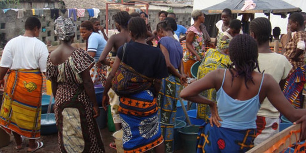 Intern Vertriebene in Guiglo im Westen der Elfenbeinküste. © AI