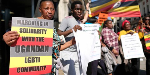 Demonstration 2018 in London zur Unterstützung der LGBTI*-Gemeinschaft in Uganda. © Alisdare Hickson / Wikimedia CC