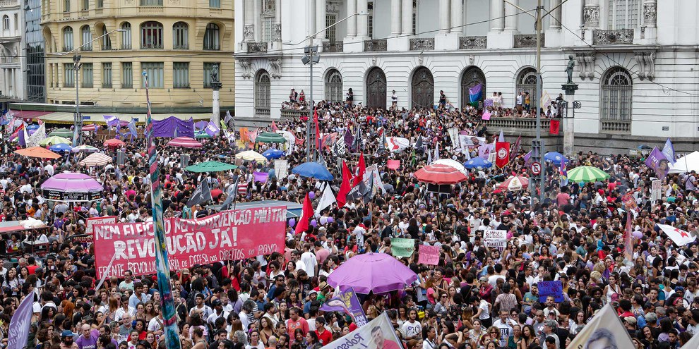Proteste gegen Bolsonaros Programm, Rio de Janeiro September 2018  © shutterstock Andre Melo-Andrade