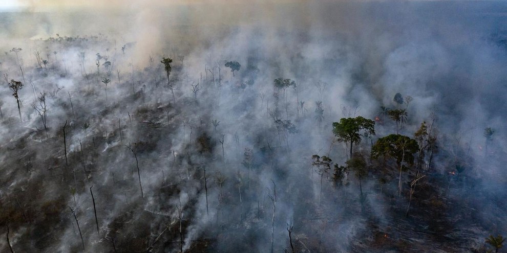 Luftaufnahmen von Amnesty International vom 23. August 2019: Waldbrand in einem indigenen Gebiet im Bundesstaat Mato Grosso. © Amnesty International