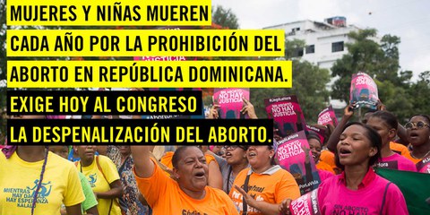 Demonstrationen für das Recht auf Schwangerschaftsabbrüche gibt es in der Dominikanischen Republik seit vielen Jahren. Nun herrscht Hoffnung auf ein neues Gesetz. © 	Private/Amnesty International