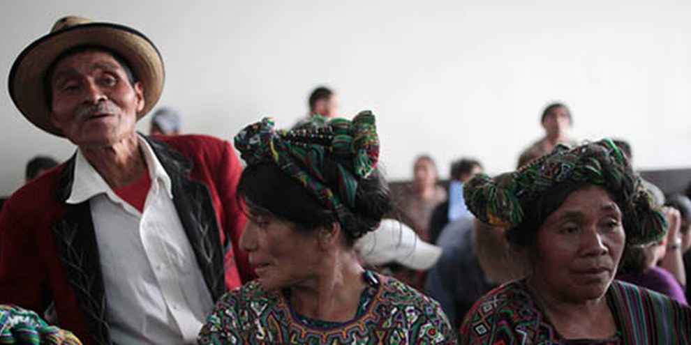Angehörige von Opfern am Prozess gegen Rios Montt. © Reuters/J. Dan Lopez 