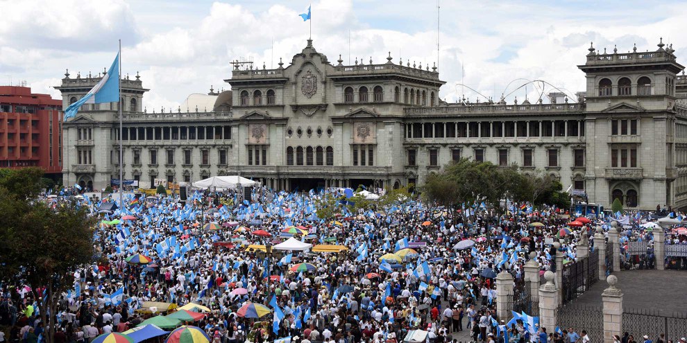 Die Versammlungsfreiheit und der faire Zugang zu Recht und Gerechtigkeit sind in Guatemala in Gefahr. © Johan Ordonez_AFP_Getty Images
