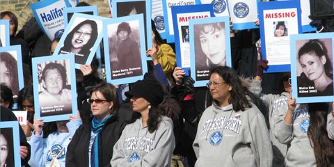 Demonstration für die Rechte der indigenen Frauen und Mädchen in Kanada © Amnesty International