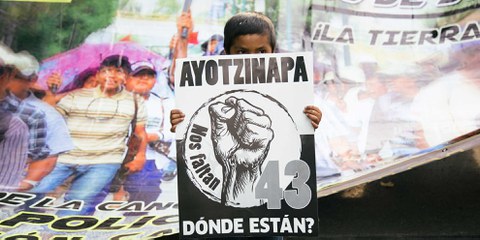Wo sind die 43 Studenten? Demonstration in Mexiko-City. © Itzel Plascencia López / Amnesty International Mexico