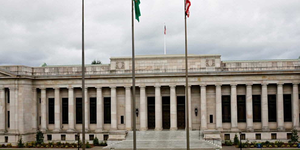 Der Oberste Gerichtshof in Olympia, der Hauptstadt des Bundesstaates Washington im Nordwesten der USA. ©  mattesimages  / shutterstock.com