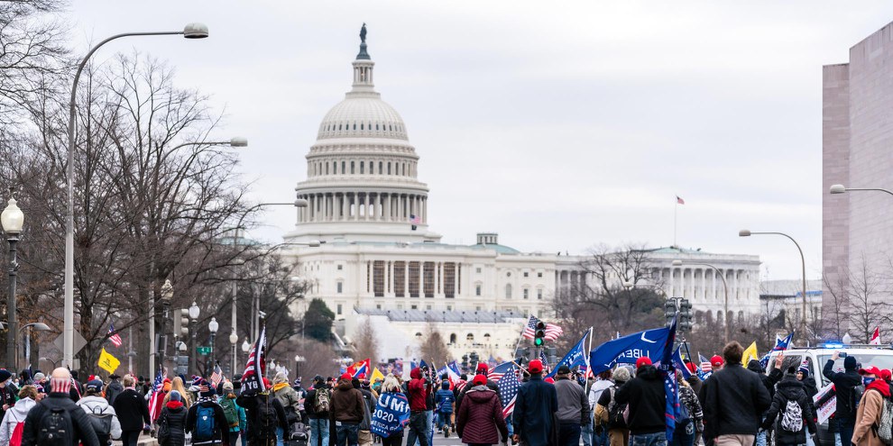 Anhänger von Donald Trump stürmten am 6. Januar 2021 das Kapitol in Washington. © bgrocker/shutterstock.com