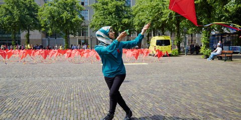 Aktion "Don't send Afghans back" in Den Haag / Symbolbild (nach Ablauf der Bildrechte des Originalbildes) © Pierre Crom