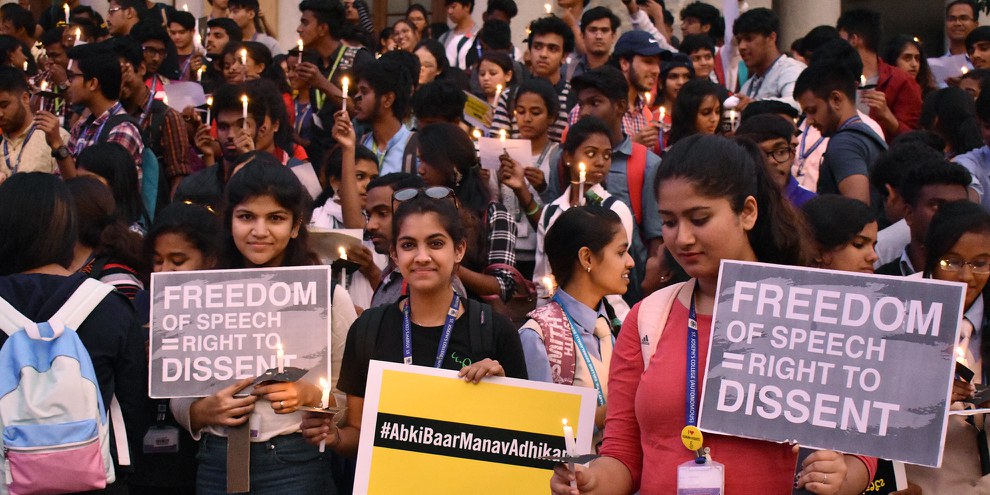 Marsch der Menschenrechte, Bangalore © Amnesty International, Indien
