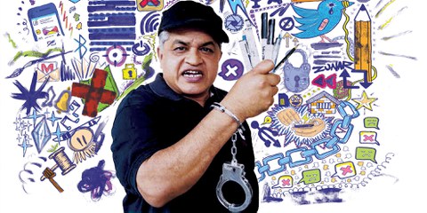 Zulkiflee Anwar Ulhaque alias «Zunar» (Kampagnenbild von Amnesty) © Amnesty International