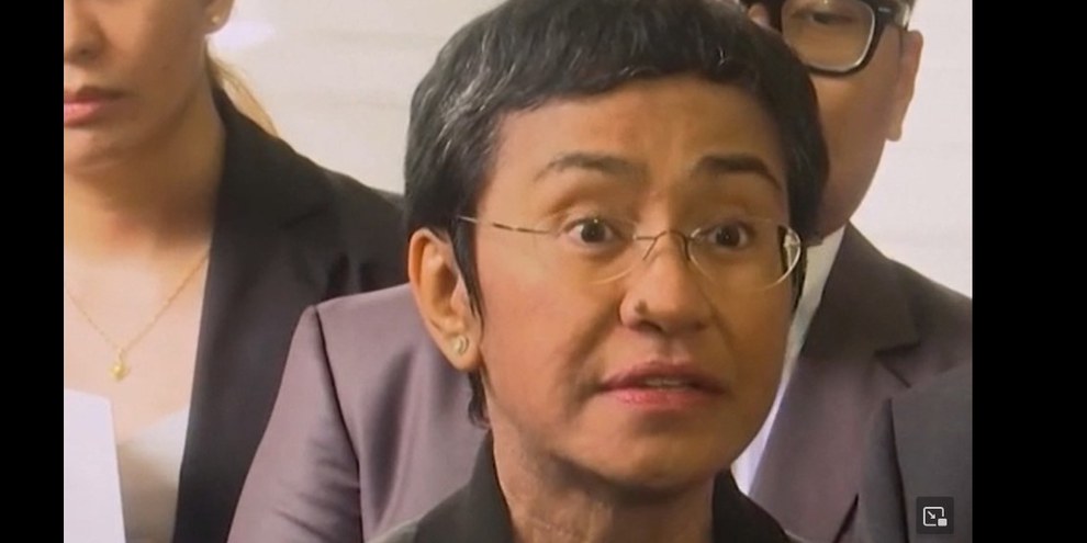 Die philippinische Journalistin und Nobelpreisträgerin Maria Ressa am Internationalen Tag der Menschenrechte 2022  in Manila. © Amnesty International (Snapshot Video)