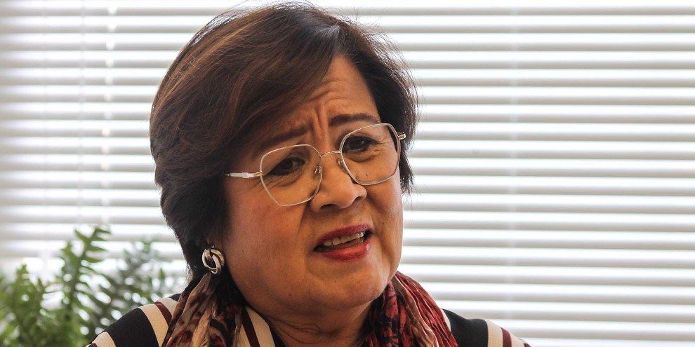 Wegen ihren Recherchen zu den Menschenrechtsverletzungen im «Krieg gegen Drogen» verfolgt: die ehemalige Senatorin Leila de Lima. © Amnesty International