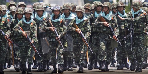 Thailändische Soldaten in Bangkok © APGraphicsBank