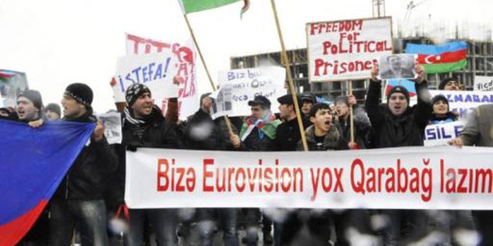 Jugendprotest in Baku, März 2012. | © IFRS