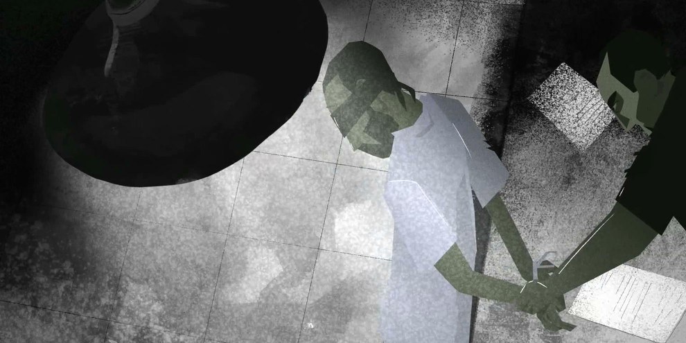 Still aus dem Animationsfilm «Syria: The human slaughterhouse».