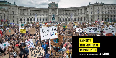 Auch in Wien fanden 2019 grosse Demonstrationen für mehr Klimagerechtigkeit statt. © Mitja Kobal