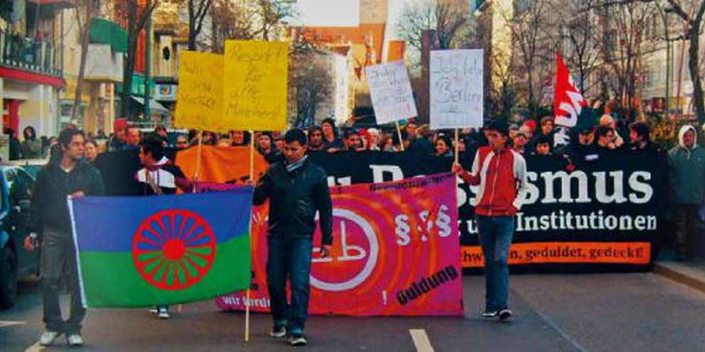Wie in Berlin (Bild) fordern Jenische auch in Bern die Achtung ihrer Rechte. © Uwe Hiksch, flickr.com