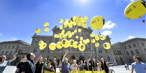 Amnesty International ruft die KandidatInnen in den Parlamentswahlen dazu auf, sich für die Menschenrechte einzusetzen. ©  Valérie Chételat