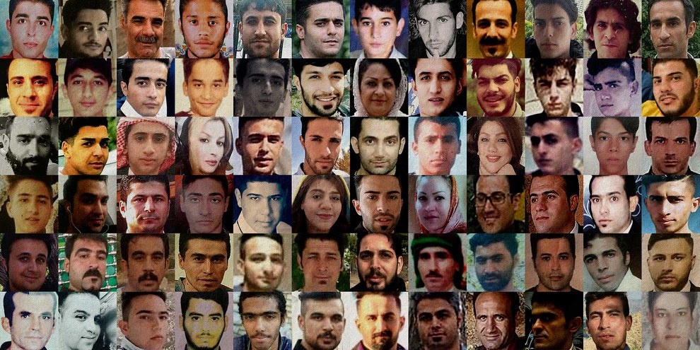 Mehr als 7000 Menschen wurden während und nach den Protesten vom November 2019 im Iran festgenommen. Viele wurden in Haft gefoltert, misshandelt oder sind seither verschwunden. Die Schweiz muss sich klar gegen solche anhaltende Menschenrechtsverletzungen im Iran aussprechen. © Amnesty International