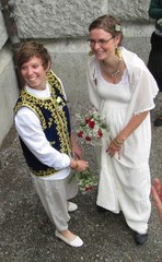Da es in der Schweiz noch nicht erlaubt ist, musste das Paar eine "Nicht-richtige" Hochzeit im Ausland durchführen.