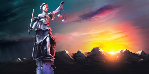 Licht am Horizont für Justitia! Jetzt gilt es, weitere Attacken auf den Rechtsstaat zu verhindern.  © www.clarity-design.ch